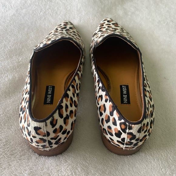 New! Nine West Calf Hair Cheetah Print Loafers in size 6.5 - Picture 5 of 7